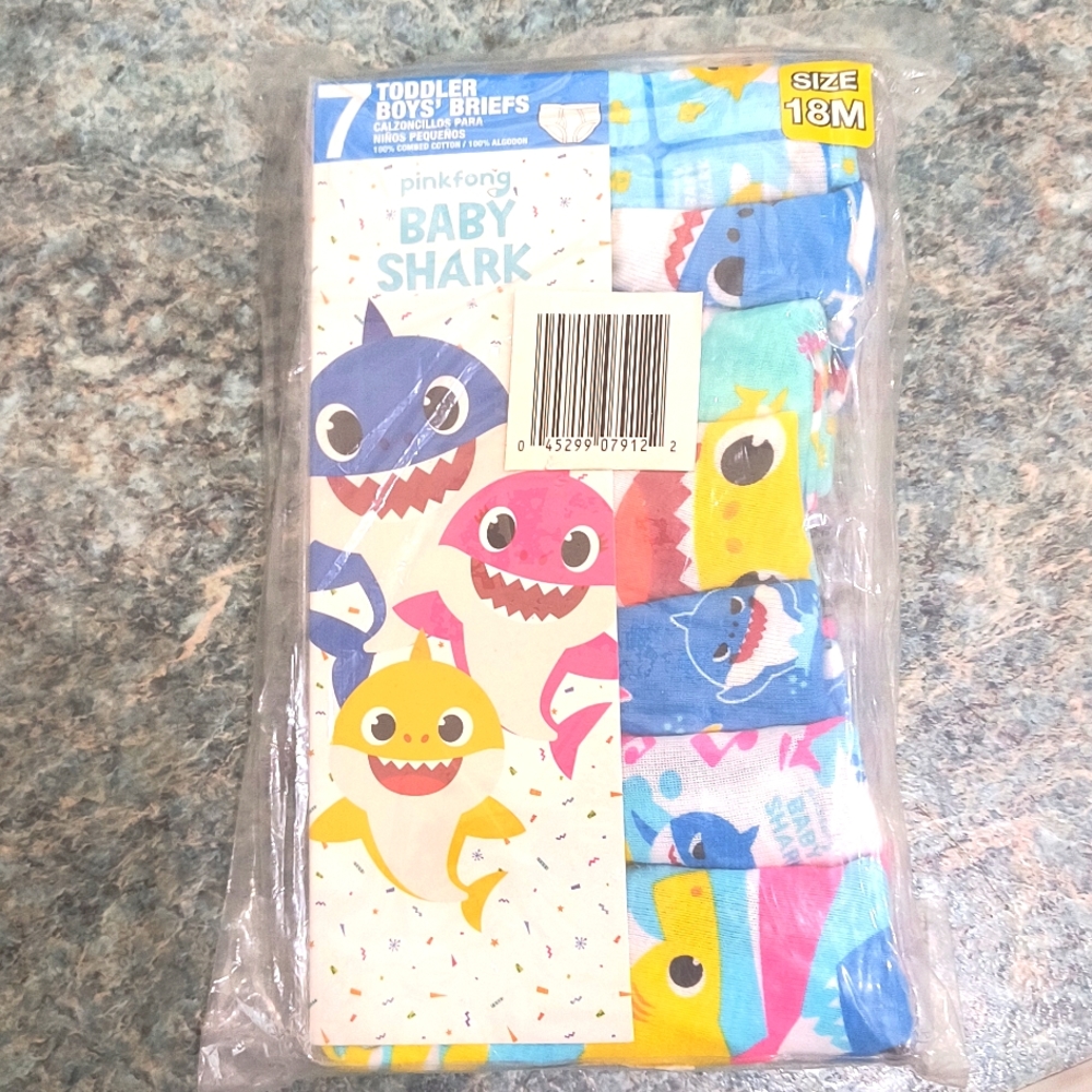 18 months toddlers babyshark underwear BRAND NEW boys